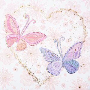 Свадебный дневник Goldbuch Вместе 23x25 см арт-принт рельефная бабочка