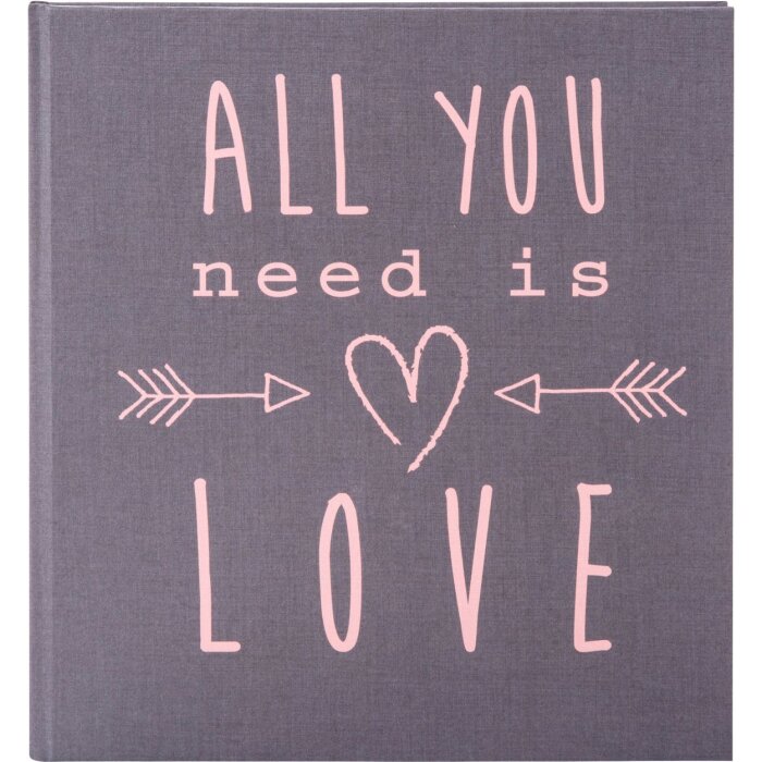 Ежедневник свадебный Goldbuch All you need is love серый 23x25 см 44 стр.