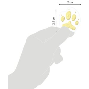 Светящиеся наклейки Phospho Stick, 2 листа, лапки желтые