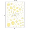 Светящиеся наклейки Phospho Stick, 2 листа, лапки желтые