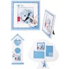 Goldbuch Semmelbunny Fotorahmen-Set Baby Blau Hasen Vogel Dekoration