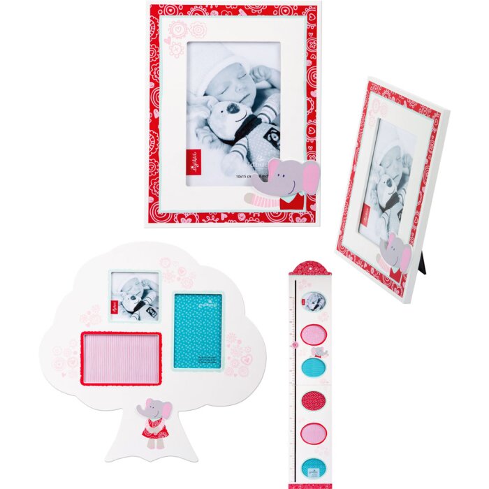 Goldbuch Ele Bele Fotorahmen Baby Portraitrahmen für Kinderzimmer Hochwertig