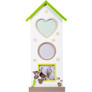 Goldbuch Honigbär Fotorahmen 10x10 10x15 cm Kinderzimmer Baum Haus Geschenk