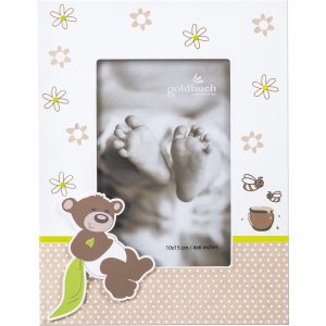 Goldbuch Honigbär Fotorahmen 10x10 10x15 cm Kinderzimmer Baum Haus Geschenk