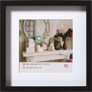 Деревянная рамка Walther 3D Стокгольм черная 30x30 см
