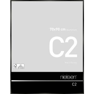 Алюминиевая рама C2 анодированная черная глянцевая 70x90 см