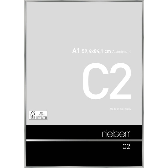 Алюминиевая рама C2 серебро 60x84 см