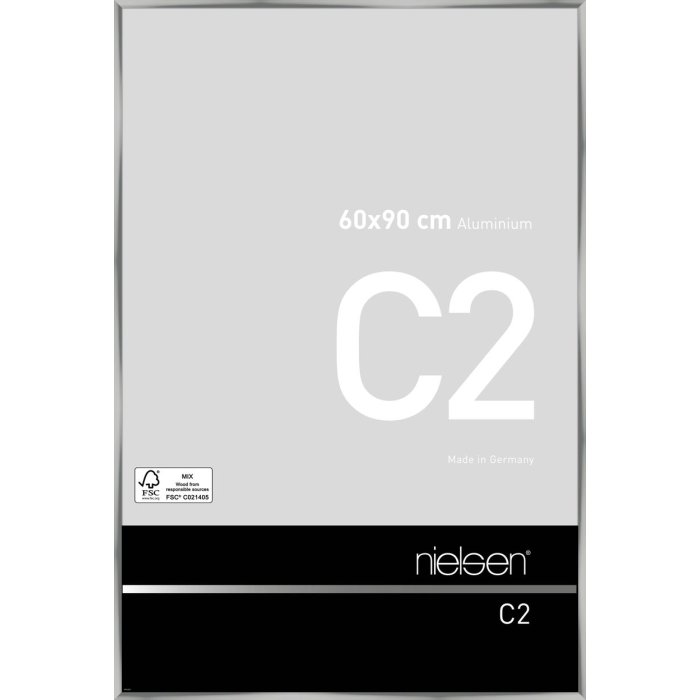 Алюминиевая рама C2 серебро 60x90 см