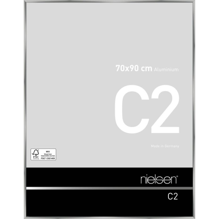 Алюминиевая рама C2 серебро 70x90 см