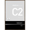 Алюминиевая рама C2 структура орех матовый 40x60 см