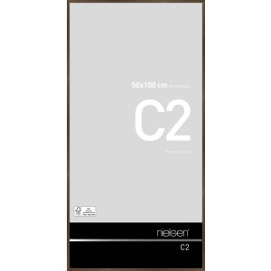 Алюминиевая рама C2 структура орех матовый 50x100 см