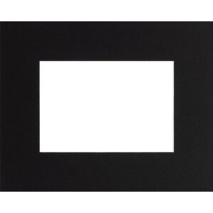 Standard-Passepartout Ceanothe 40x50 cm mit 24x30 cm schwarz