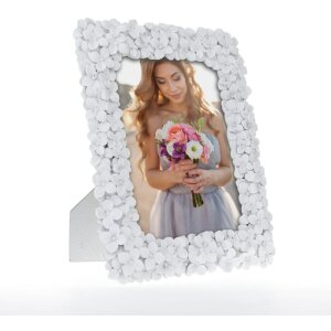 ZEP Portraitrahmen BLUMEN Weiß 13x18 cm bis 20x30 cm Kunstharz