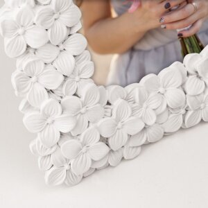 ZEP Portraitrahmen BLUMEN Weiß 13x18 cm bis 20x30 cm Kunstharz