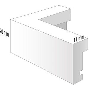 Henzo Holzrahmen Viola mit Passepartout 10x15 cm bis 50x70 cm