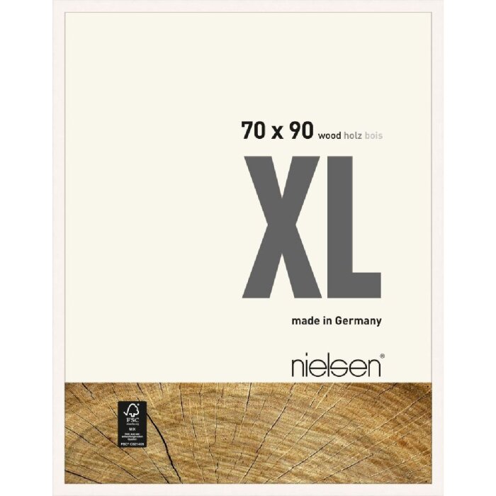 Деревянная рамка Nielsen XL 70x90 см белая непрозрачная