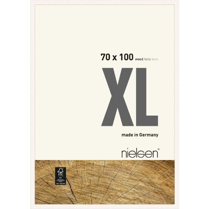 Деревянная рамка Nielsen XL 70x100 см белая непрозрачная