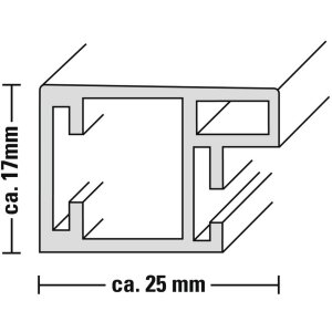 Пластиковая рамка Valentina, серая, 30 x 40 см