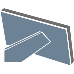 Kunststoffrahmen Chalet, Braun, 30 x 40 cm