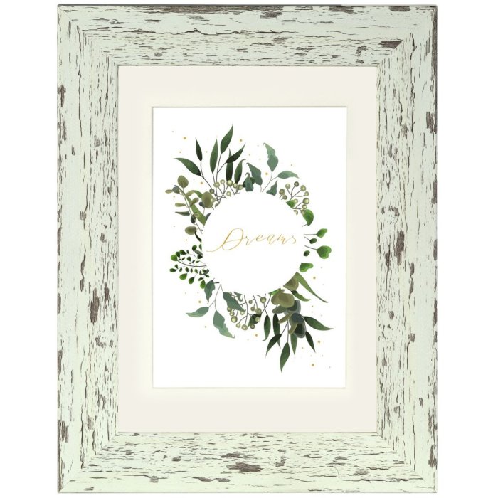 Hama Kunststoffrahmen Chalet Pastell-Mint 30x40 cm mit Passepartout 20x28 cm