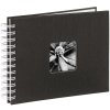 Hama Spiral-Album Fine Art 24x17 cm 50 weiße Seiten Schwarz
