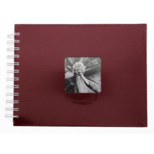 Hama Spiralalbum Fine Art bordeaux 24x17 cm 50 weiße Seiten