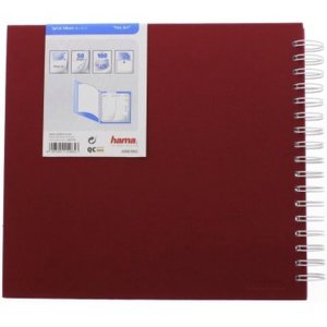 Hama Spiralalbum Fine Art Bordeaux 28x24 cm 50 weiße Seiten