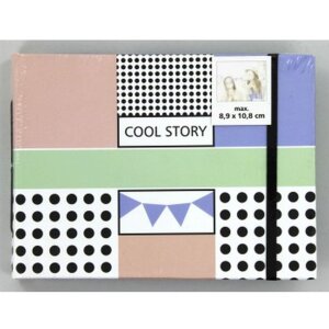 Buchalbum Cool Story, 18x13 cm, 20 braune Seiten