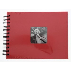 Spiral-Album Fine Art, 24 x 17 cm, 50 schwarze Seiten, Flamingo