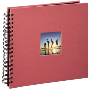 Hama Spiral-Album Fine Art 28x24cm 50 schwarz Seiten Flamingo