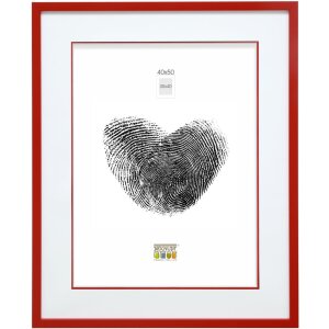 Деревянная рамка Deknudt S43AK4 красная с passepartout...