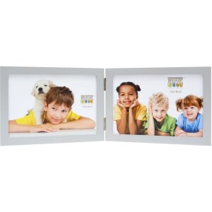 Deknudt Holz-Fotorahmen S68FD1 silber