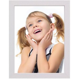 Белая деревянная фоторамка S45PK, 13x18 см до 50x70 см
