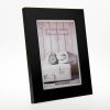 ZEP Holzrahmen Nelson 10x15 cm schwarz MDF mit Rillenstruktur Normalglas