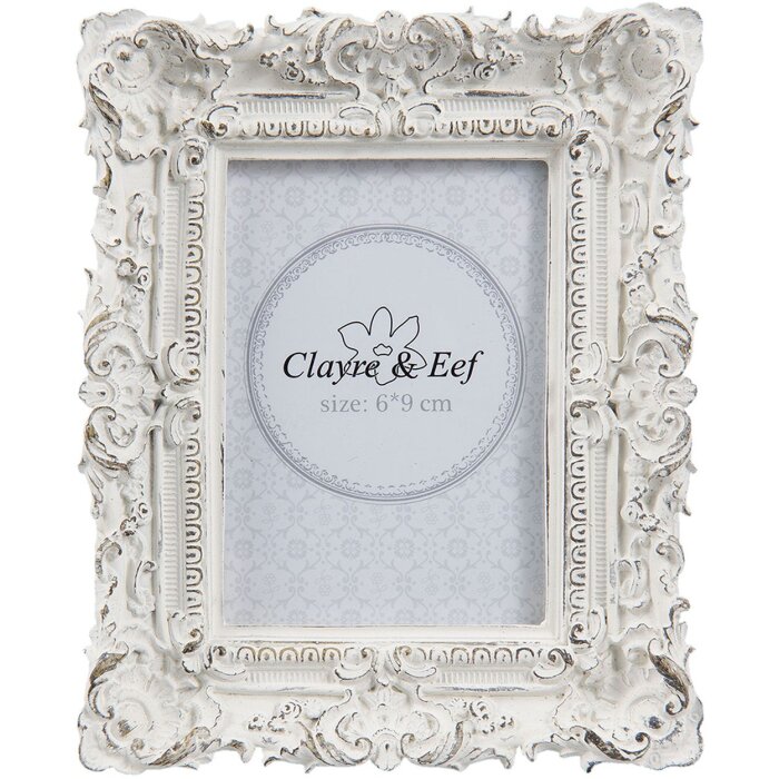 Fotorahmen Clayre & Eef 2F0506 - 10x2x12 cm - 6x9 cm distressed weiß