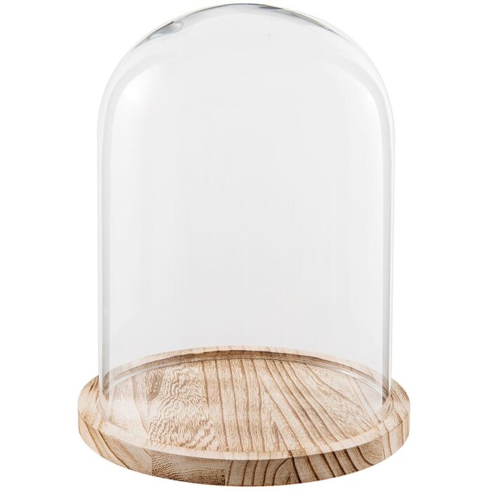 Clayre & Eef 6GL2171 Банка-колокол Ø 23x29 см стекло круглая стеклянная банка-колокол