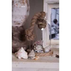 Стеклянная банка-колокол Clayre & Eef 6GL2220 - 16x13x20 см прозрачная