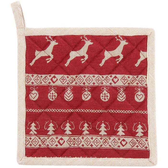 Держатель для горшка Clayre & Eef NOC45-2 - 20x20 см красный