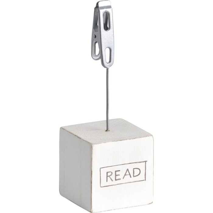 Walther Dreams Fotoclip weiss als Holz-Bildhalter mit Metallclip