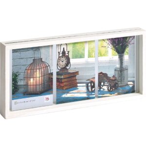 Рамка для галереи Рустик 3 фото 10x15 см белая