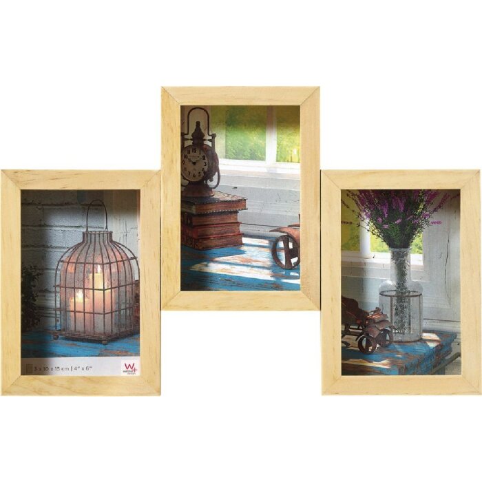 Рамка для галереи Рустик 3 фото 10x15 см натуральная