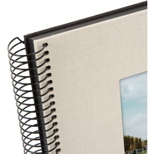 Goldbuch Spiralalbum Bella Vista sandgrau 20x20 cm 40 schwarze Seiten