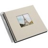 Goldbuch Spiralalbum Bella Vista sandgrau 20x20 cm 40 schwarze Seiten