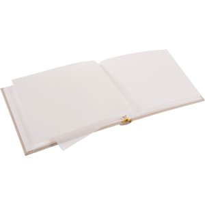 Goldbuch Fotoalbum Summertime Beige Leinen 22x16 cm 36 weiße Seiten Pergamin