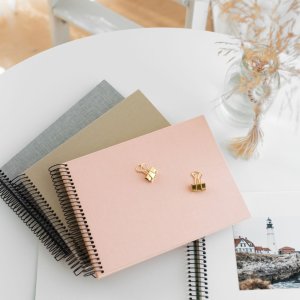 Goldbuch Spiralalbum Bella Vista rosé 24x17 cm 40 weiße Seiten