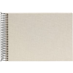 Goldbuch Spiralalbum Bella Vista sandgrau 24x17 cm 40 weiße Seiten