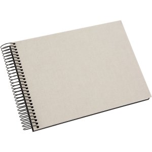Goldbuch Spiralalbum Bella Vista sandgrau 24x17 cm 40 schwarze Seiten
