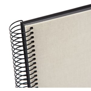Goldbuch Spiralalbum Bella Vista sandgrau 24x17 cm 40 schwarze Seiten