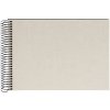 Goldbuch Spiralalbum Bella Vista sandgrau 24x17 cm 40 schwarze Seiten