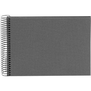 Goldbuch Spiralalbum Bella Vista grau 24x17cm 40 schwarze Seiten